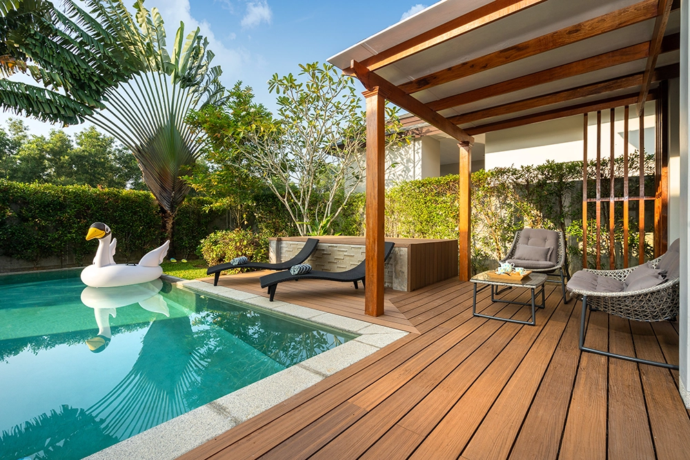 Recherche de fuite piscine — bassin villa