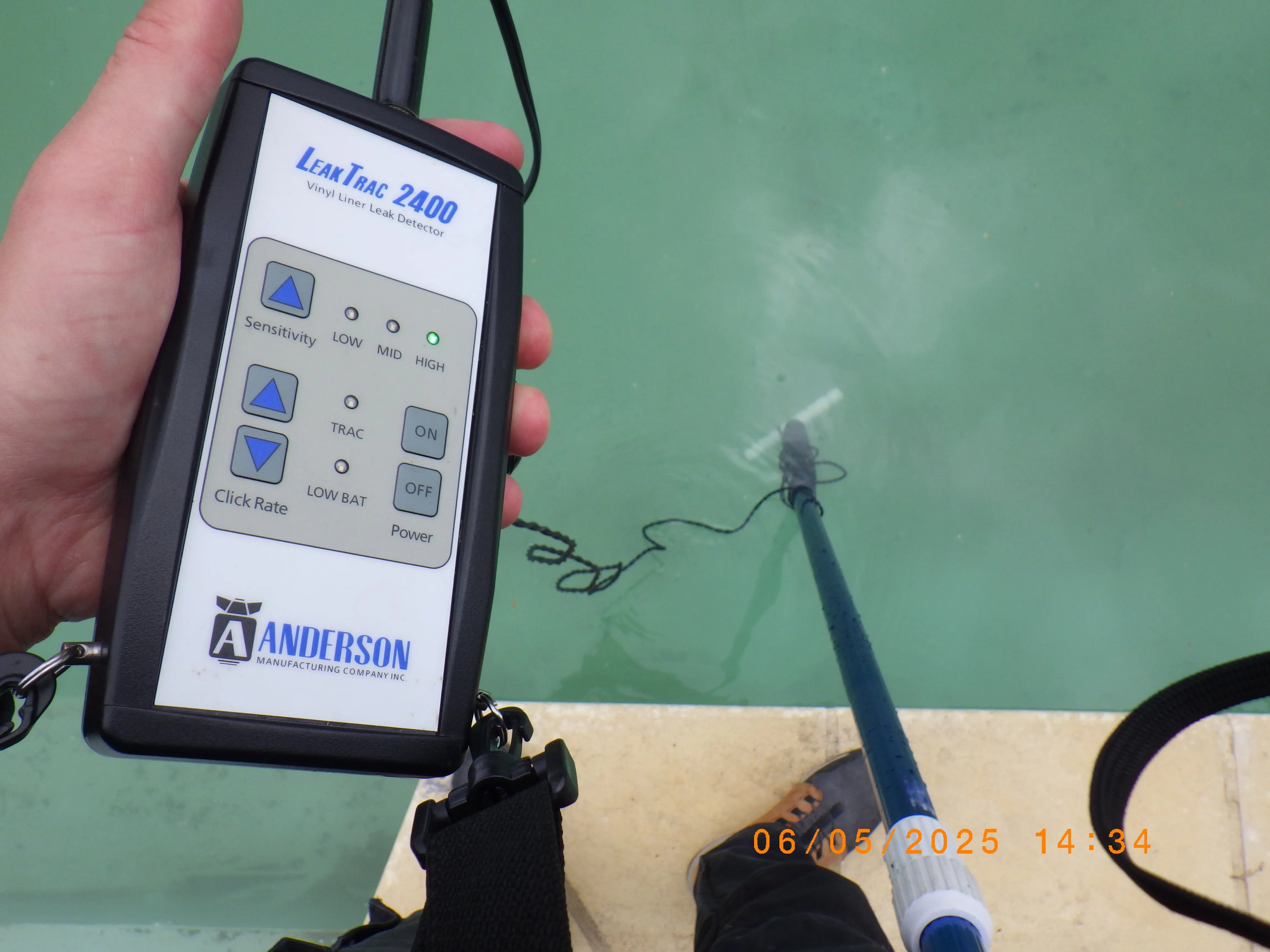 Test de mise en pression sur canalisation